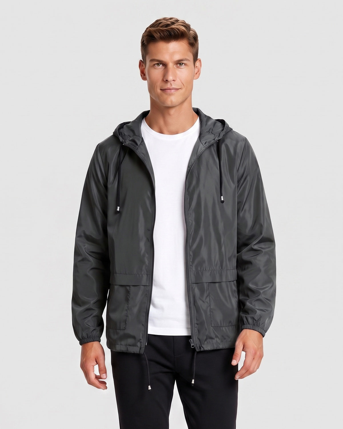 KZZ Men's Lightweight Hooded Outdoor Jacket