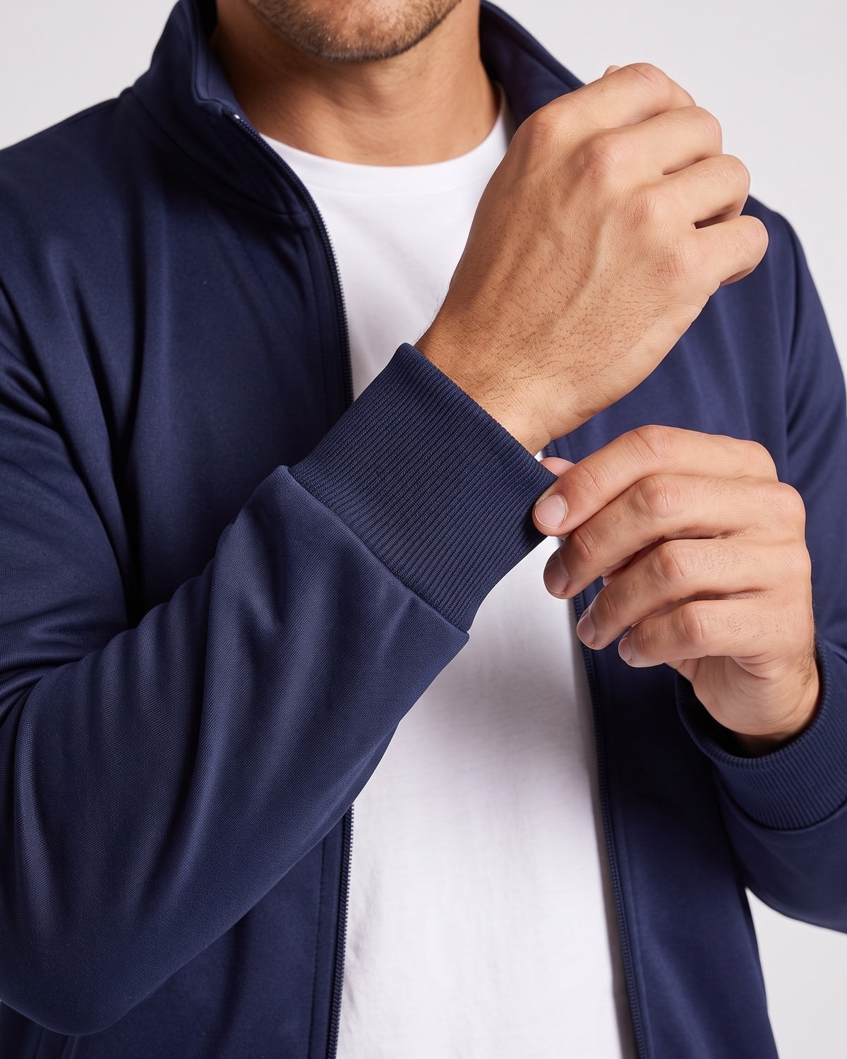 KZZ Men's Zip-Up Sports Jacket and Drawstring Pants