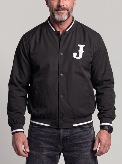 KZZ Men's Printed Button-Front Jacket