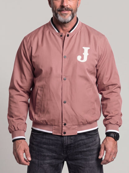 KZZ Men's Printed Button-Front Jacket