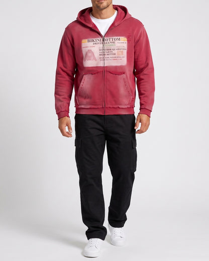 KZZ Men's Thick Universal Zipper Hoodie
