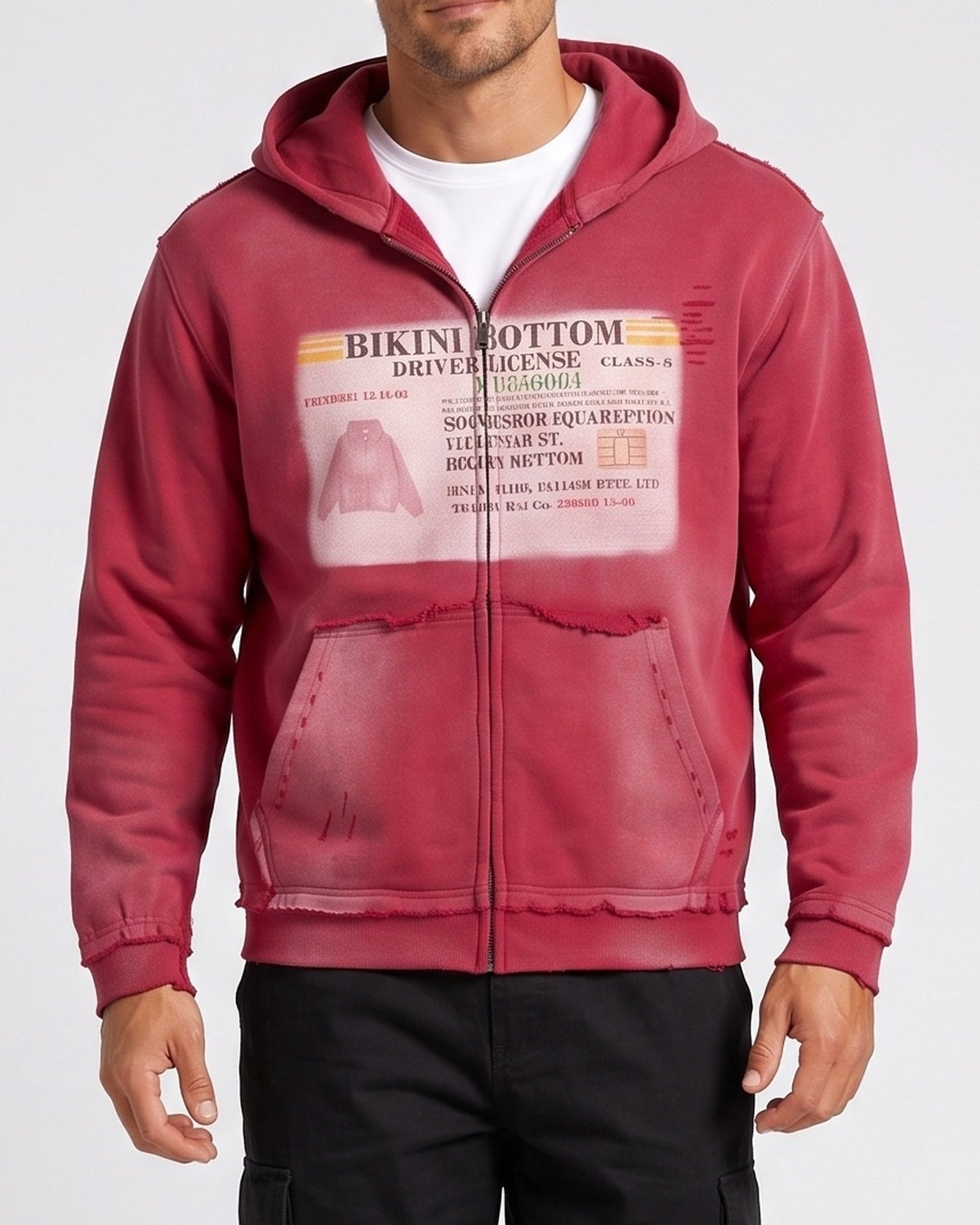 KZZ Men's Thick Universal Zipper Hoodie