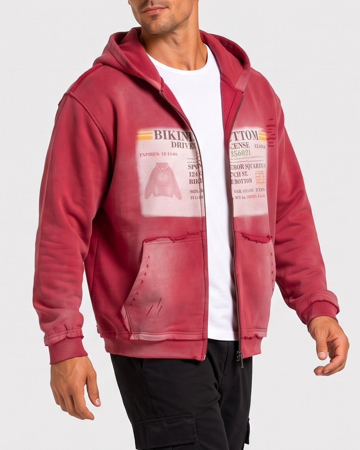 KZZ Men's Thick Universal Zipper Hoodie