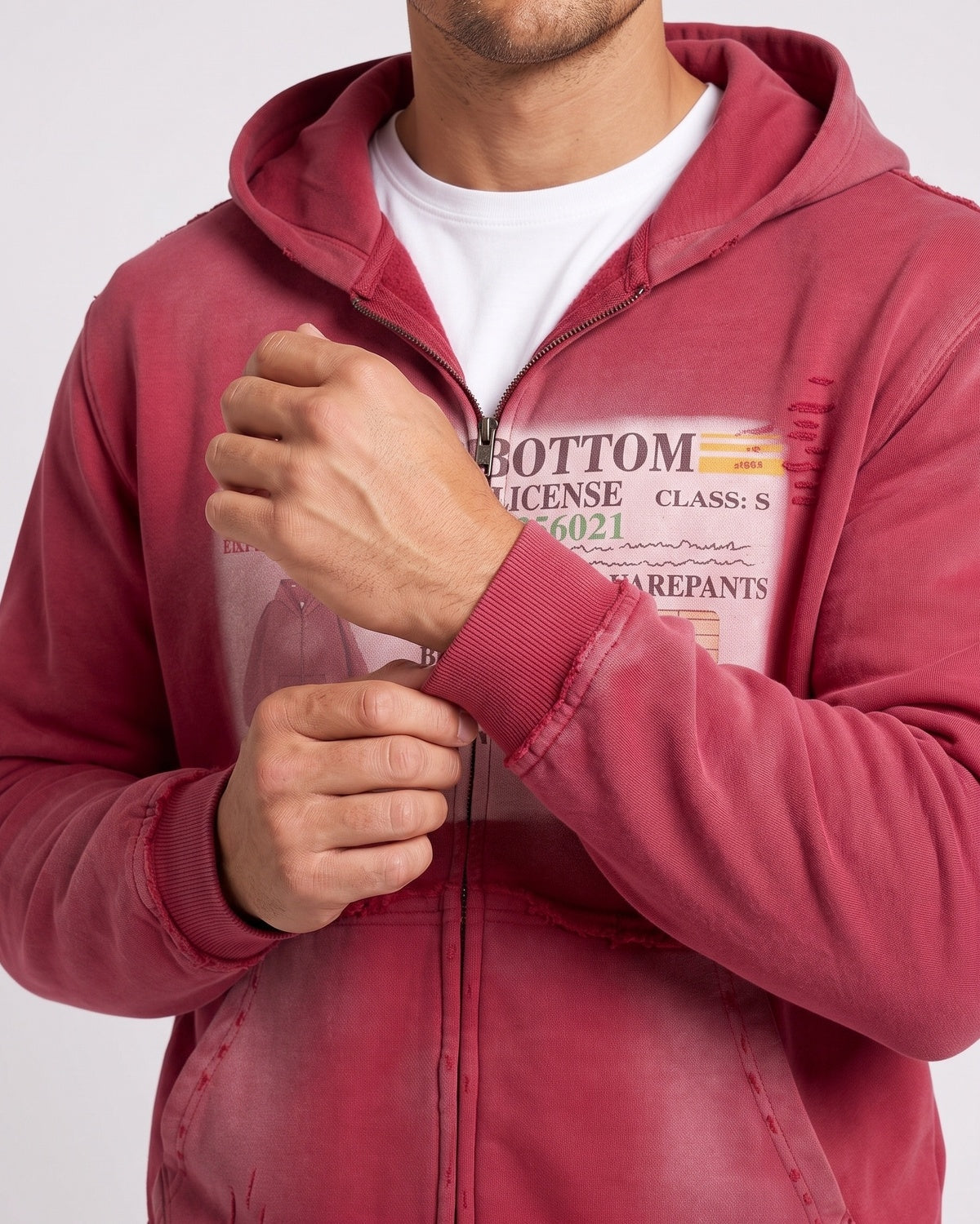 KZZ Men's Thick Universal Zipper Hoodie