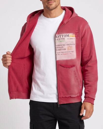 KZZ Men's Thick Universal Zipper Hoodie
