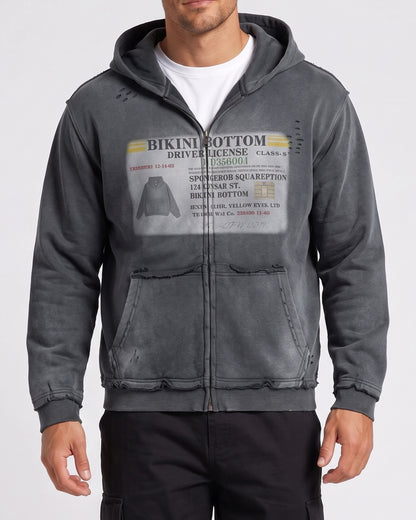 KZZ Men's Thick Universal Zipper Hoodie