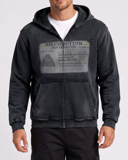 KZZ Men's Thick Universal Zipper Hoodie