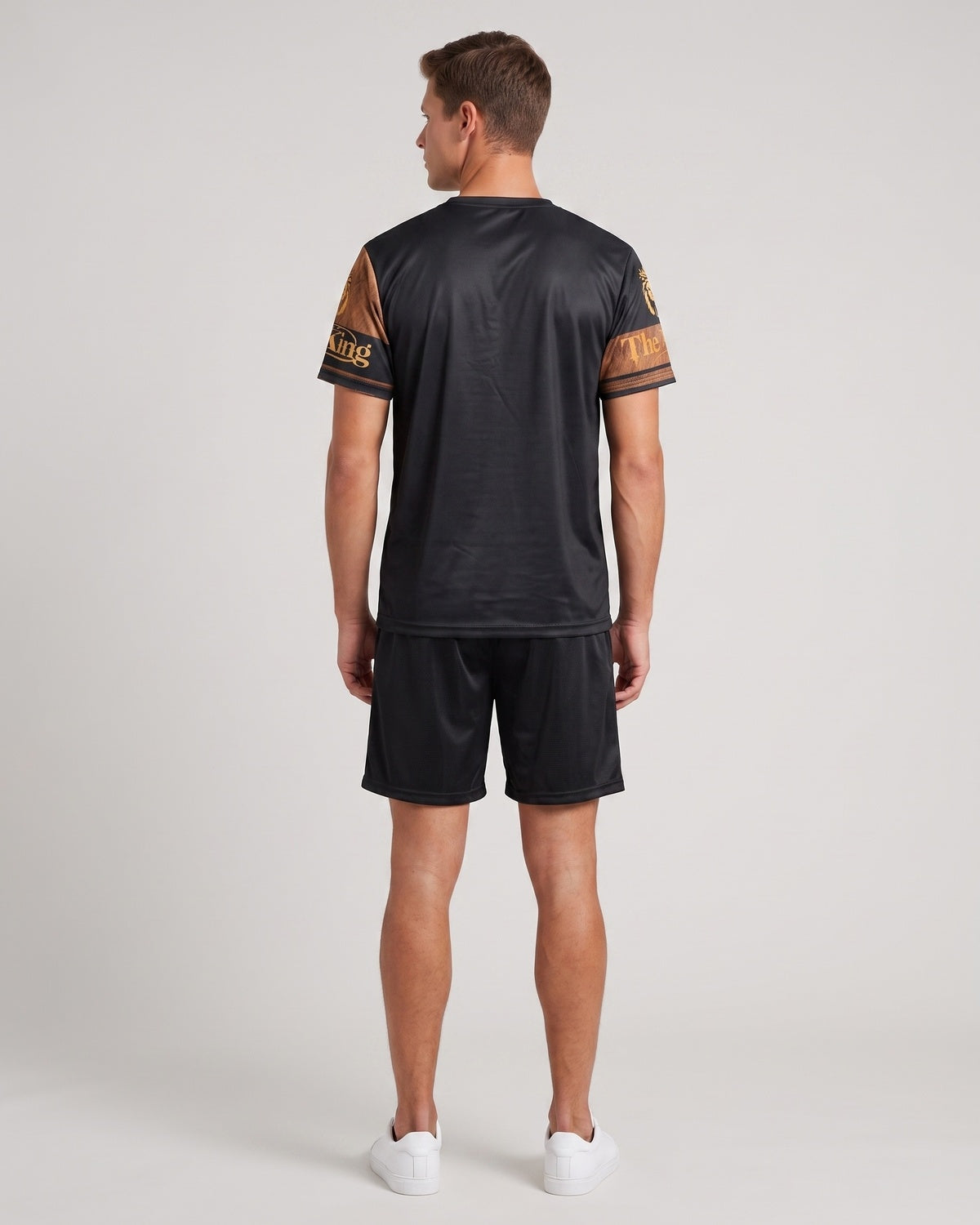 KZZ Men's 3D Digital Print Two-Piece Sportswear Set