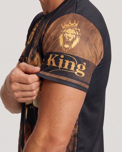 KZZ Men's 3D Digital Print Two-Piece Sportswear Set