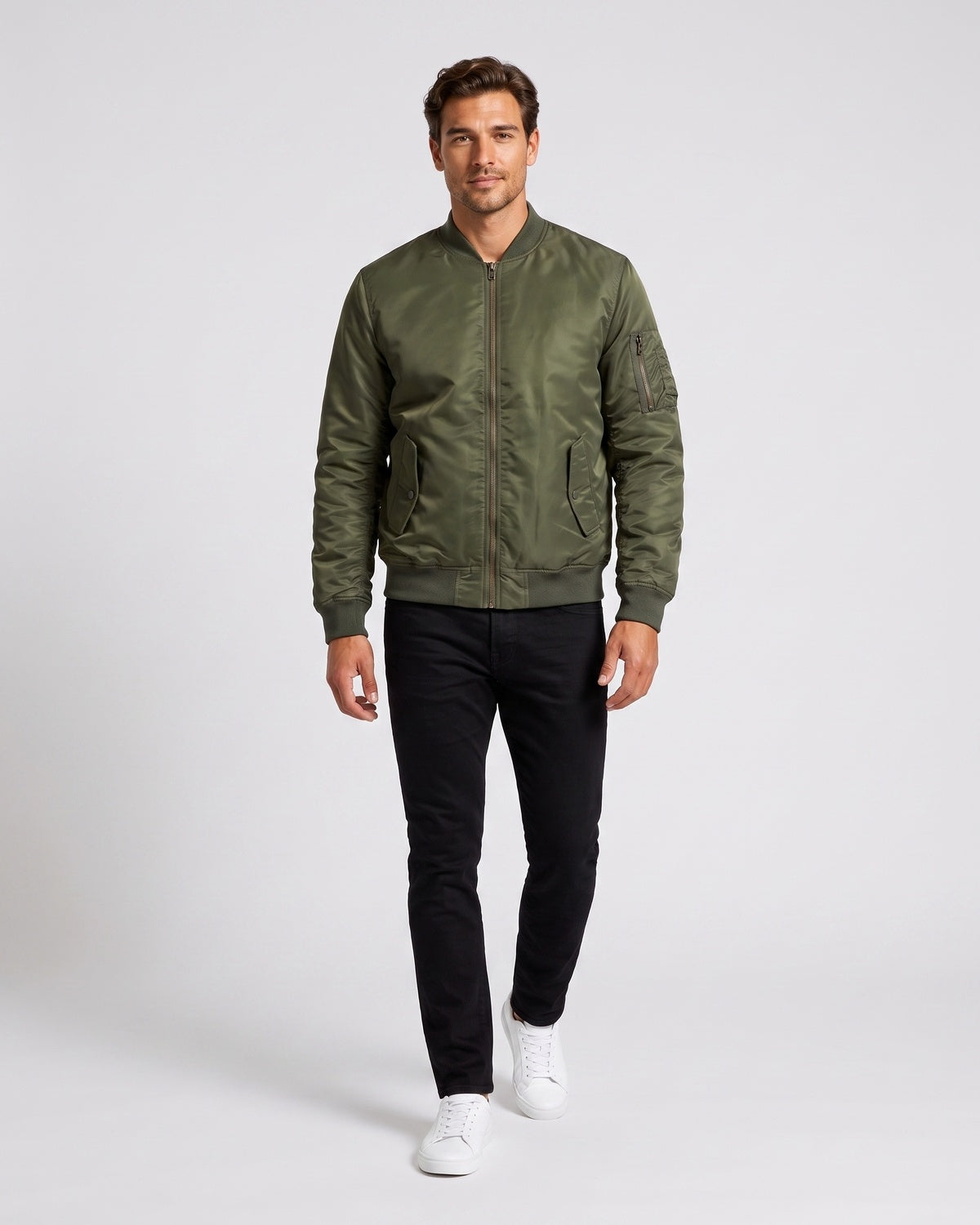 KZZ Full-zip casual cotton jacket