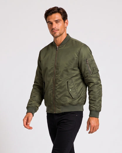 KZZ Full-zip casual cotton jacket