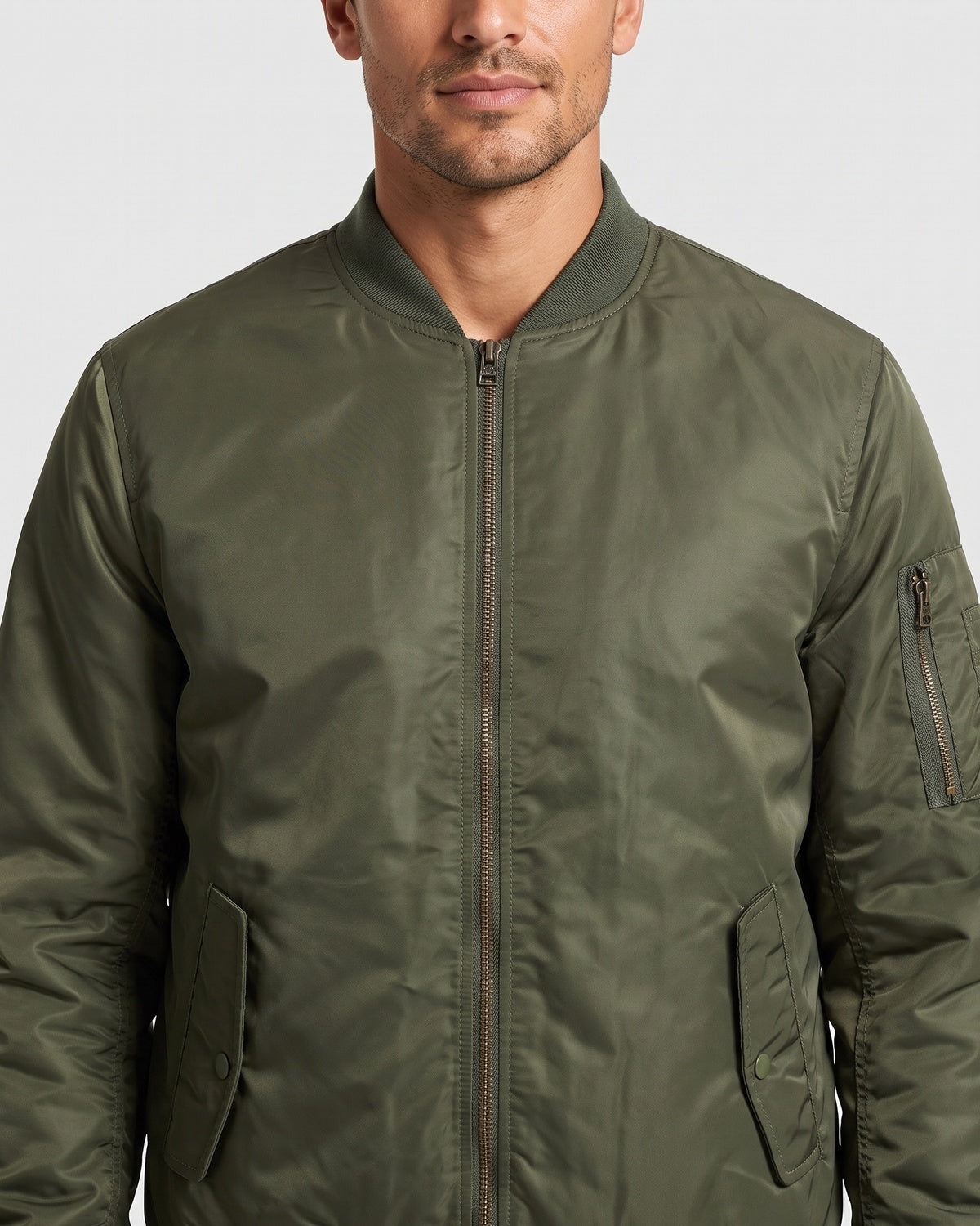 KZZ Full-zip casual cotton jacket