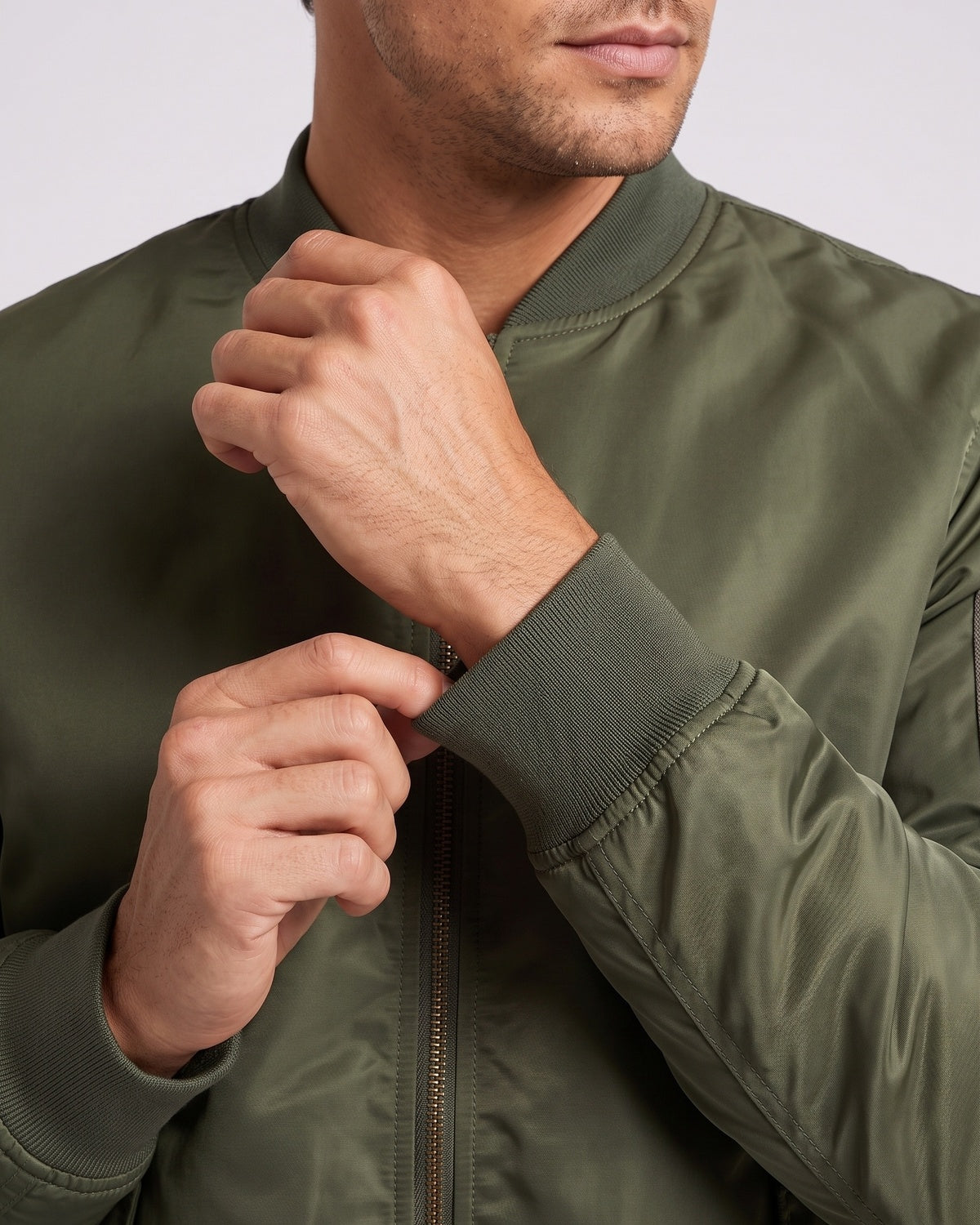 KZZ Full-zip casual cotton jacket