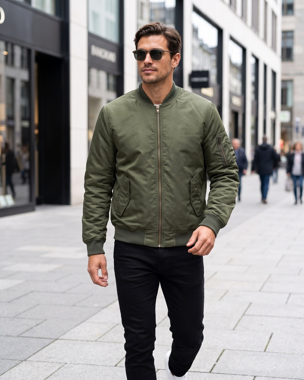 KZZ Full-zip casual cotton jacket
