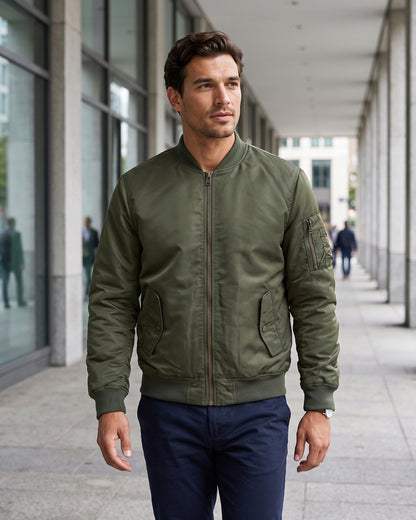 KZZ Full-zip casual cotton jacket