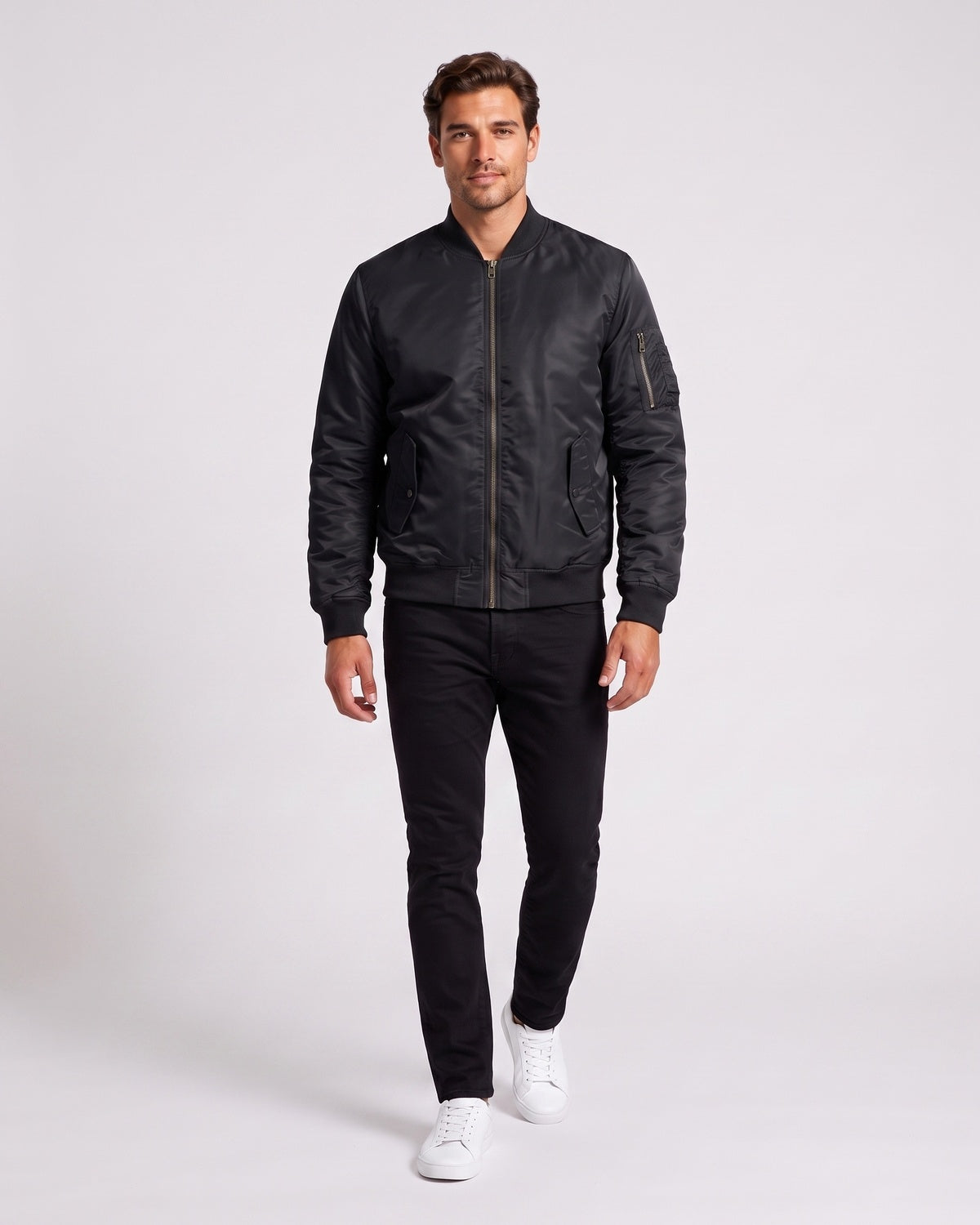 KZZ Full-zip casual cotton jacket