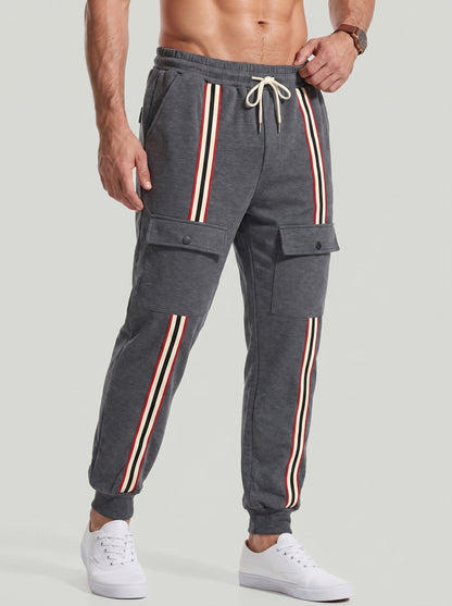 KZZ Men's Thickened Fleece-Lined Joggers