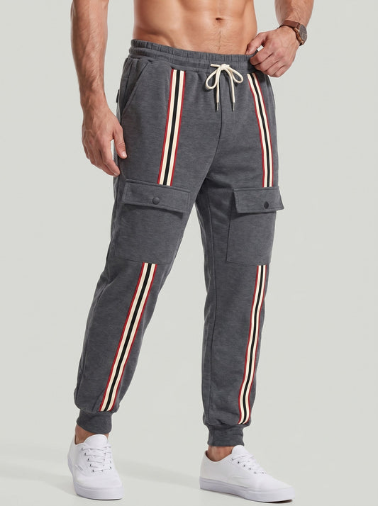 KZZ Men's Thickened Fleece-Lined Joggers
