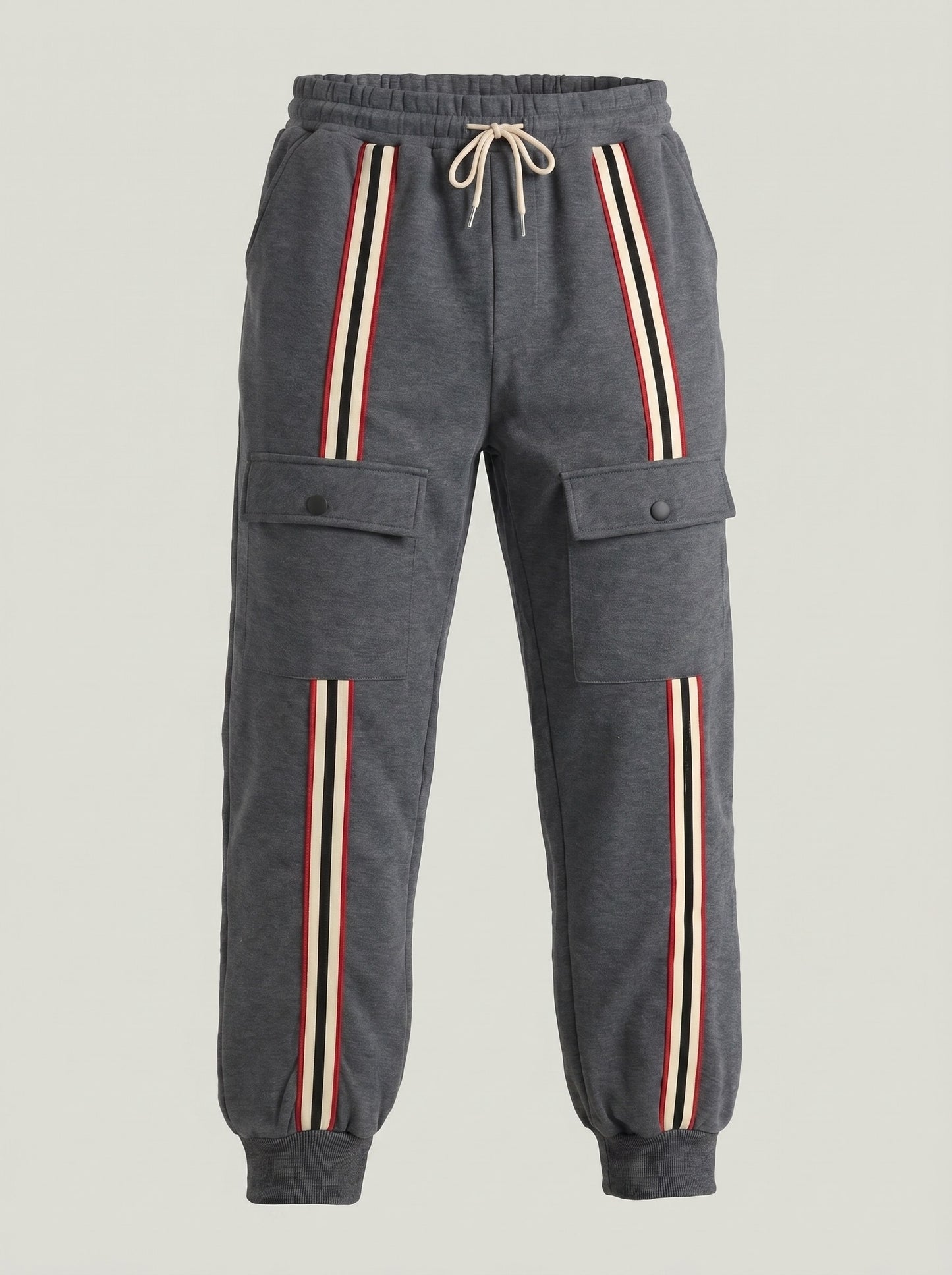 KZZ Men's Thickened Fleece-Lined Joggers
