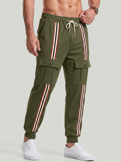 KZZ Men's Thickened Fleece-Lined Joggers