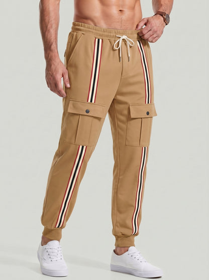 KZZ Men's Thickened Fleece-Lined Joggers