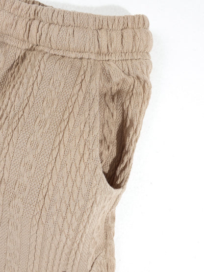 KZZ Five-quarter sleeve cardigan and shorts