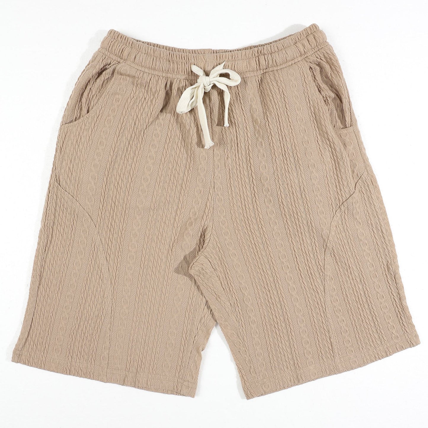 KZZ Five-quarter sleeve cardigan and shorts