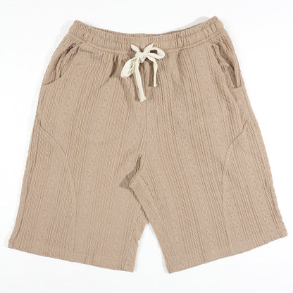 KZZ Five-quarter sleeve cardigan and shorts
