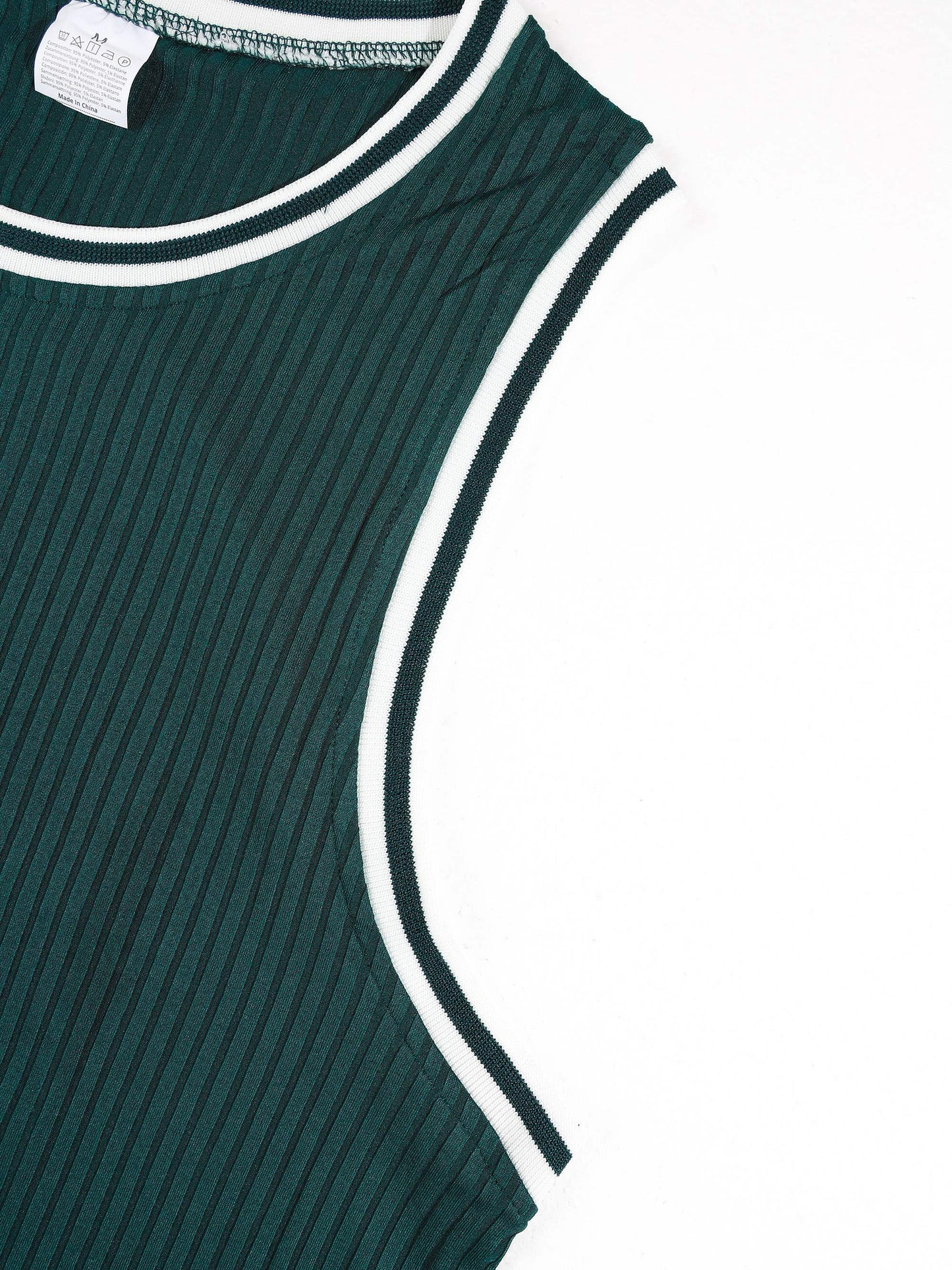 KZZ Men's Minimalist Solid-Color Knit Vest