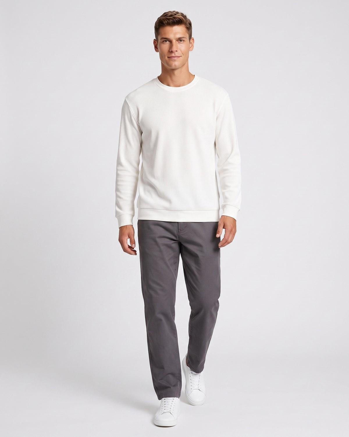 KZZ Men's crew-neck sweater