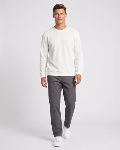 KZZ Men's crew-neck sweater