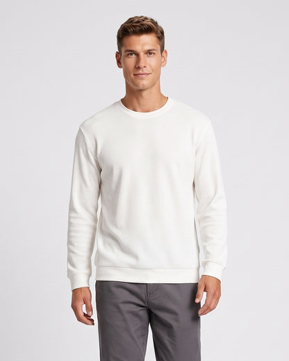 KZZ Men's crew-neck sweater