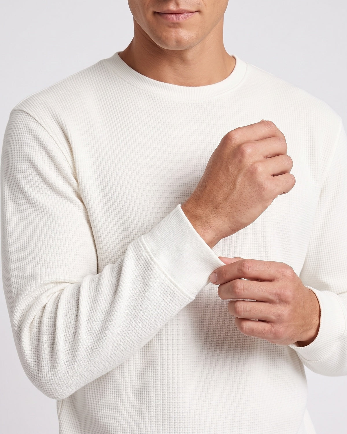 KZZ Men's crew-neck sweater