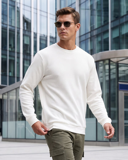 KZZ Men's crew-neck sweater
