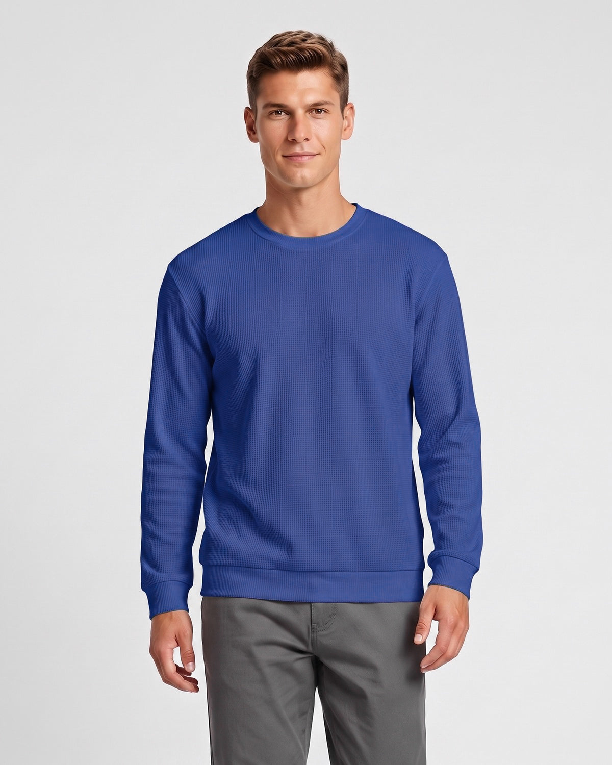 KZZ Men's crew-neck sweater