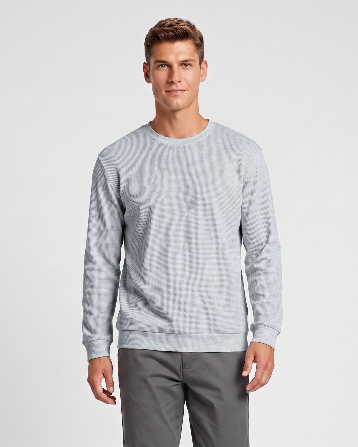 KZZ Men's crew-neck sweater
