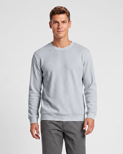 KZZ Men's crew-neck sweater