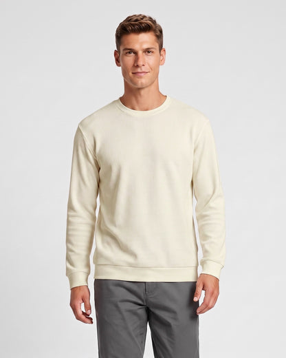 KZZ Men's crew-neck sweater