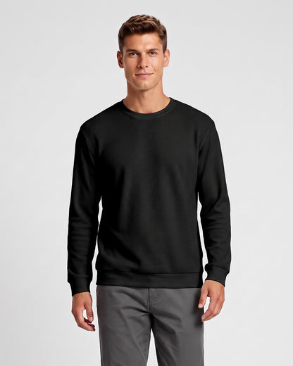KZZ Men's crew-neck sweater