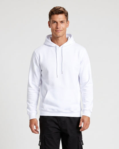 KZZ Men's Printed Drop-Shoulder Hoodie