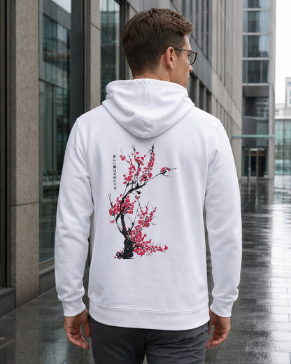 KZZ Men's Printed Drop-Shoulder Hoodie