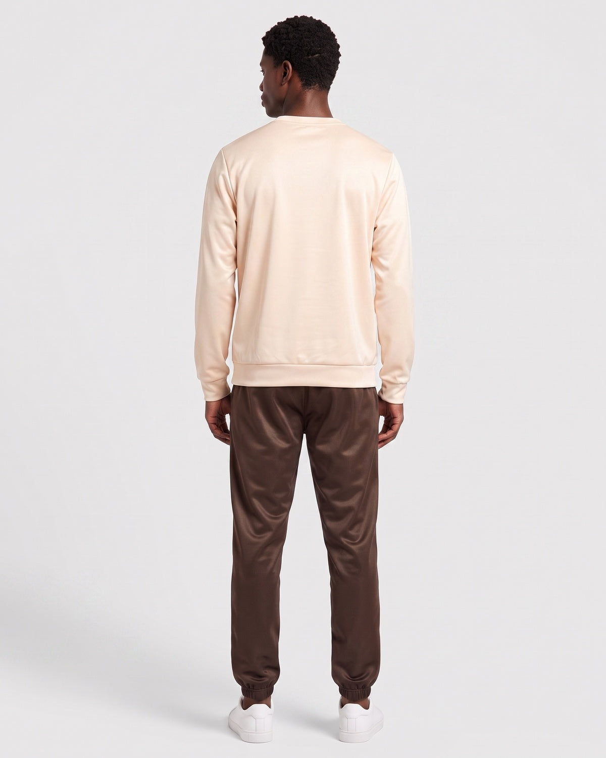 KZZ Crew-neck long-sleeve pullover and elastic-waist trousers