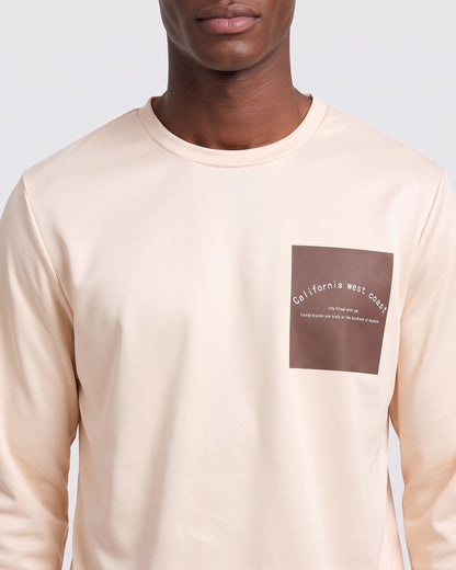 KZZ Crew-neck long-sleeve pullover and elastic-waist trousers