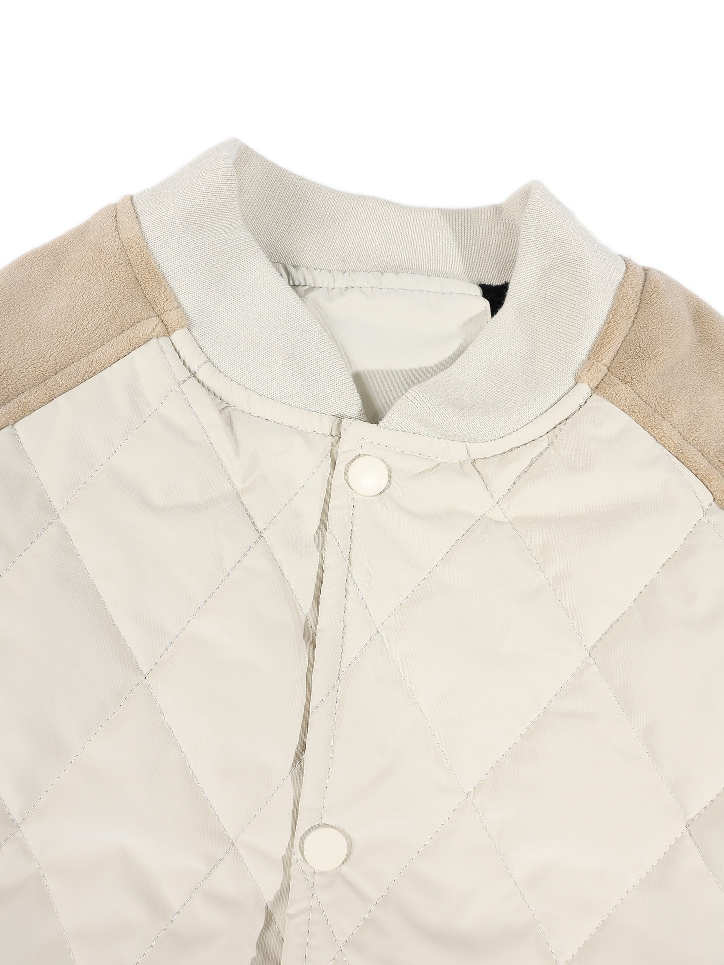 KZZ Men's Solid-Color Raglan-Sleeve Button-Front Thickened Jacket
