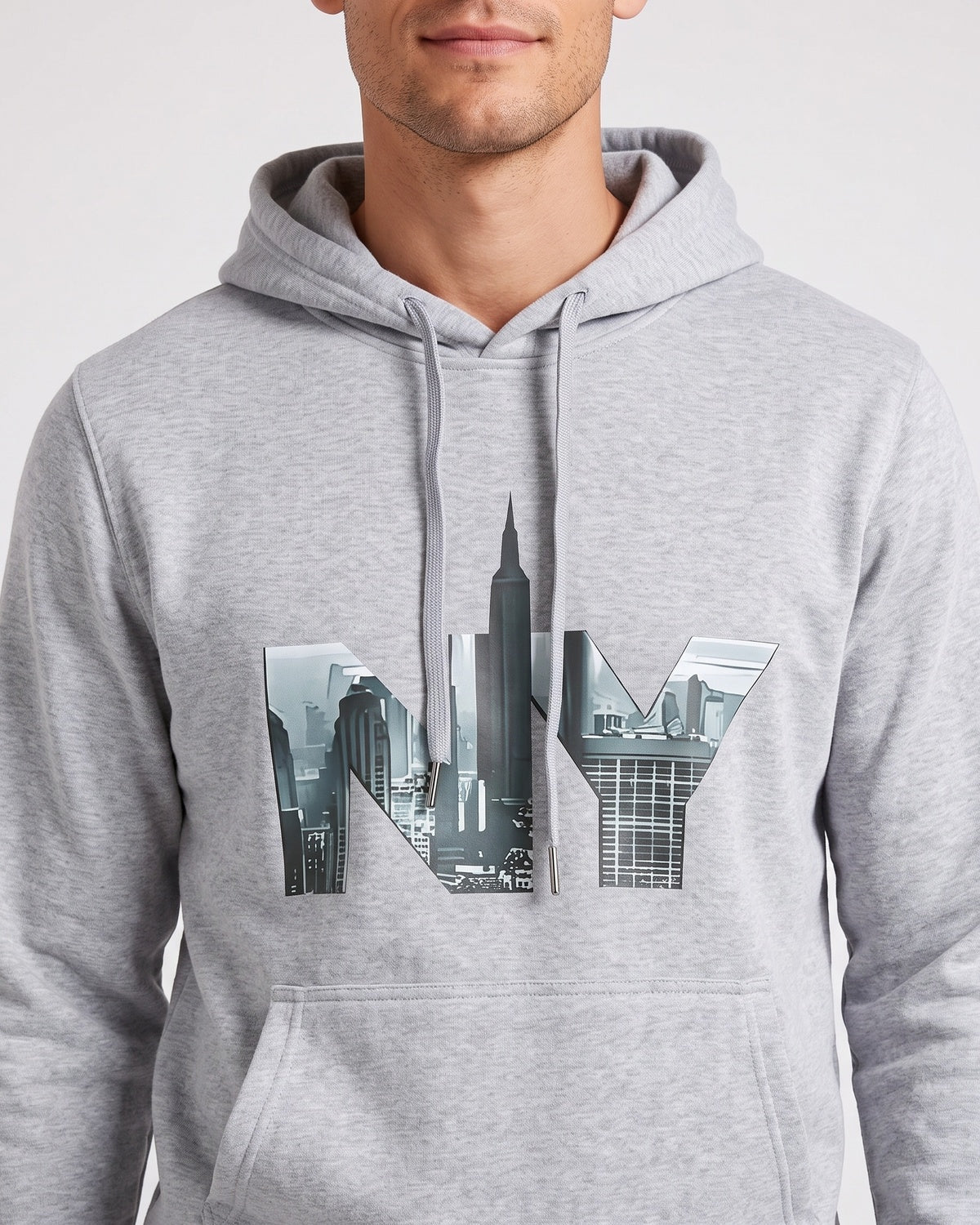 KZZ Men's Letter-Print Hoodie and Joggers