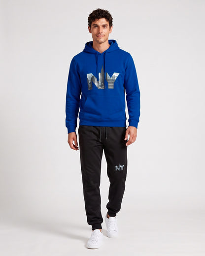 KZZ Men's Letter-Print Hoodie and Joggers