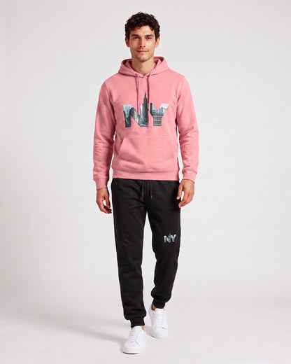 KZZ Men's Letter-Print Hoodie and Joggers