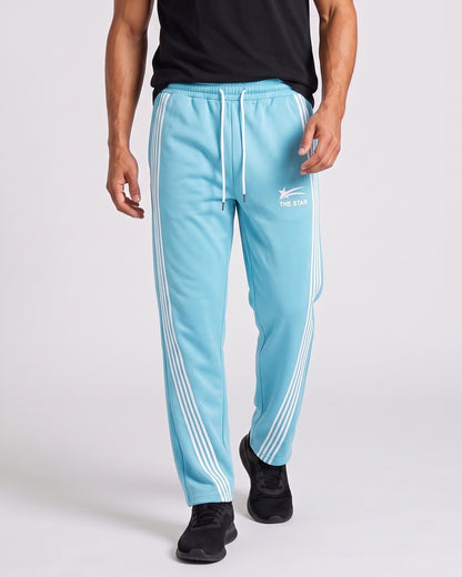 KZZ Men's Side-Stripe Sweatpants with Drawstring Waist