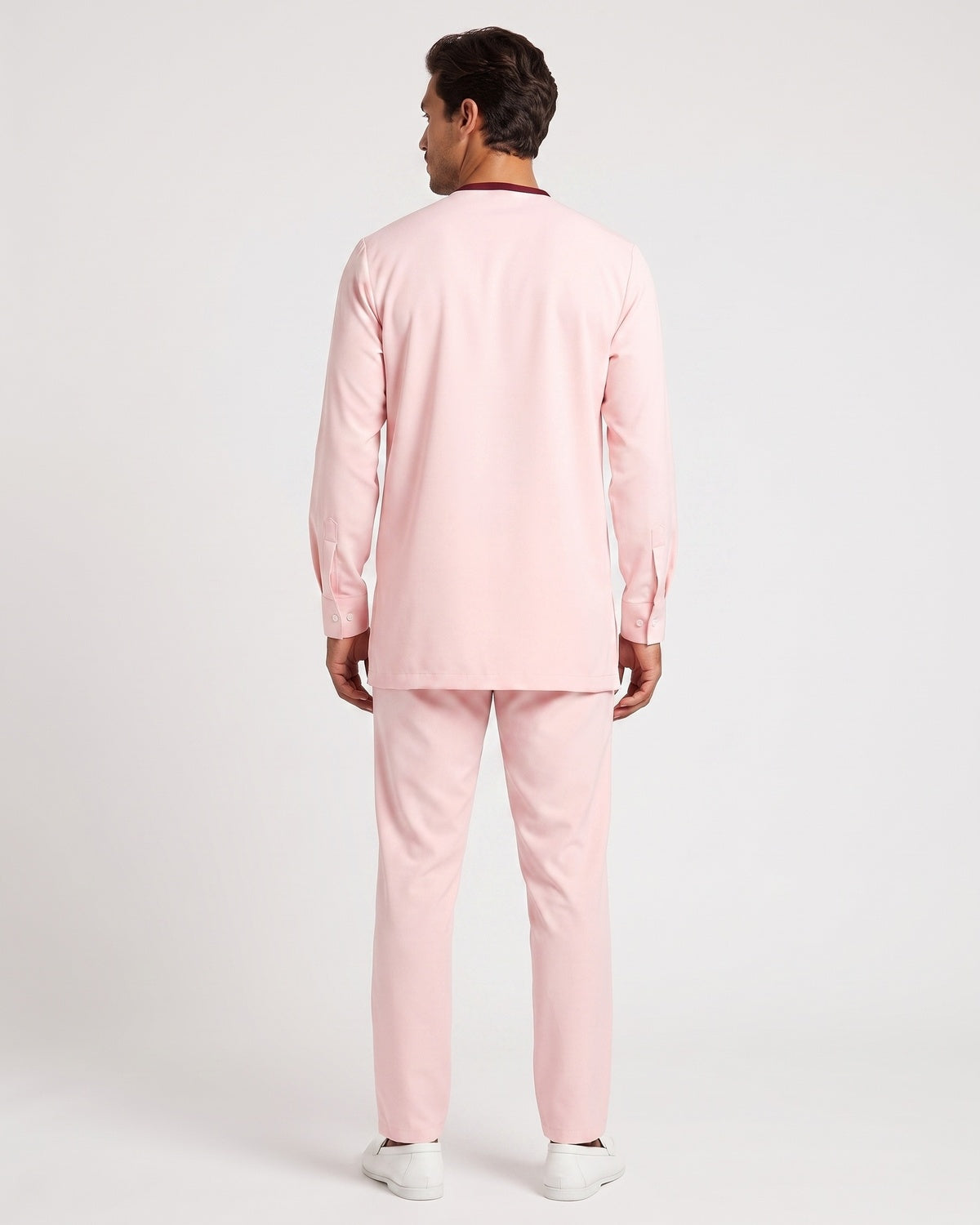 KZZ Striped long-sleeve top and elastic-waist trousers