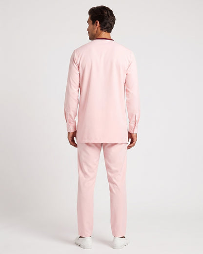 KZZ Striped long-sleeve top and elastic-waist trousers